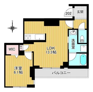 クラリエール【3階】の間取り
