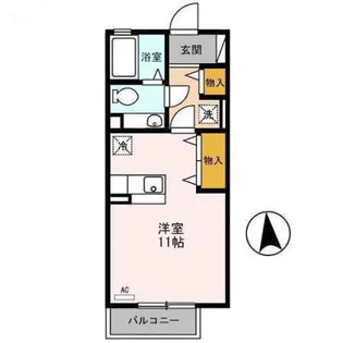 リビングタウン河辺【2階】の間取り
