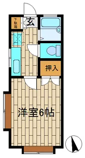ヴァンベール仲町【2階】の間取り