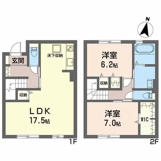 ルミエール学校町 Bの間取り