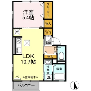 クレスト四谷【2階】の間取り