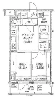 ルフレ世田谷ノール【1階】の間取り
