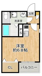 ハーモニーテラス塚本II【1階】の間取り