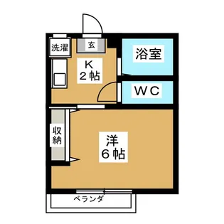 ファーストアベニュー【2階】の間取り