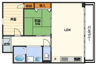 朝日プラザ北梅田【6階】の間取り