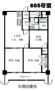 ハイム宮千代【6階】の間取り