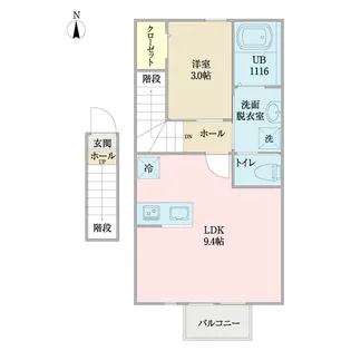 anyre高砂IIの間取り