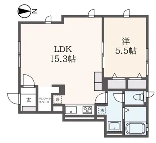 アルボヴィラージュ【1階】の間取り