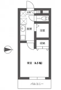ウェーブレジデンス中仙道B棟【2階】の間取り