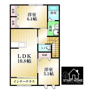 サン・フローラ【2階】の間取り