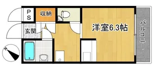 モンテメール学園前【4階】の間取り