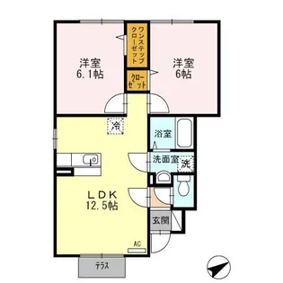 グリーンヒル【1階】の間取り