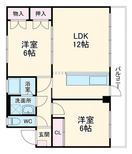カトルさんたかね【4階】の間取り