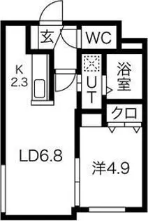 レグルス手稲【2階】の間取り