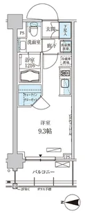 パークアクシス菊川ステーションゲート【5階】の間取り