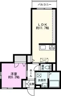 カーサボニータ【1階】の間取り