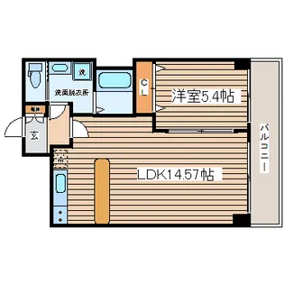 カスタリア榴ヶ岡【2階】の間取り