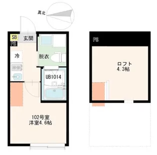 西野MTHレジデンス【1階】の間取り