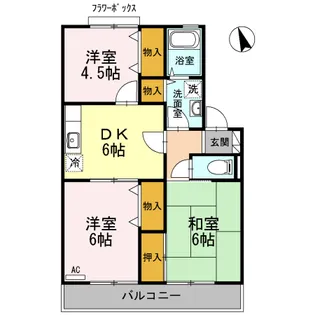 アヴァンティコート B【2階】の間取り