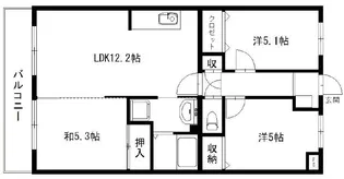 カーサカリーノ【2階】の間取り