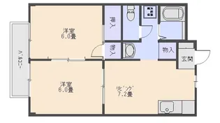 プリオールイシダ【2階】の間取り