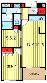 フレンシア田端南【4階】の間取り