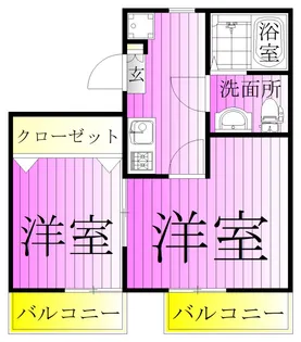 WED COURT Y【2階】の間取り