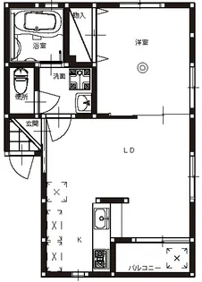 カーム有福III【1階】の間取り