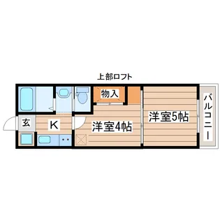STトラストタワー【4階】の間取り