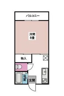 サンパレス西新町【1階】の間取り