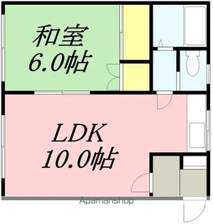 コーポ河【2階】の間取り