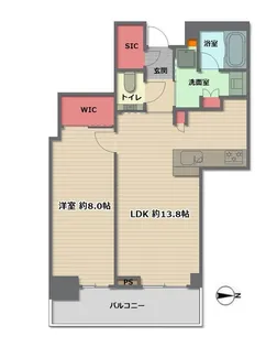 グランドメゾン新梅田タワー THE CLUB RESIDENCE【18階】の間取り