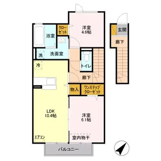 ローズヒル【2階】の間取り
