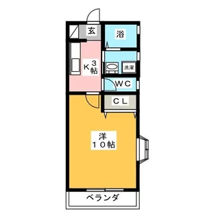 セントエスト【1階】の間取り