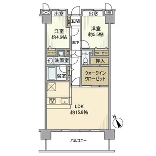 ダイアパレス青梅新町II【4階】の間取り