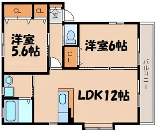 リアンC【2階】の間取り