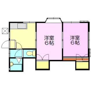 富士ハイツ【1階】の間取り
