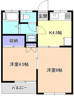 大舘ハイツ【1階】の間取り