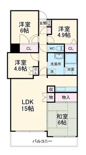 レールシティ大宮 壱番館【7階】の間取り