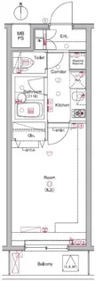 L Flat入谷【4階】の間取り