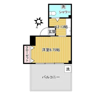 白峰ハイツ【4階】の間取り