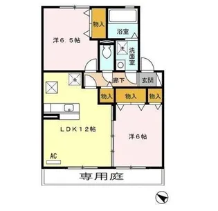 ビブレ原口【1階】の間取り