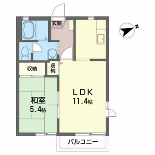 リバーヴィレッヂ【2階】の間取り