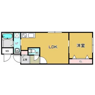 ライフジュエル南郷通【1階】の間取り