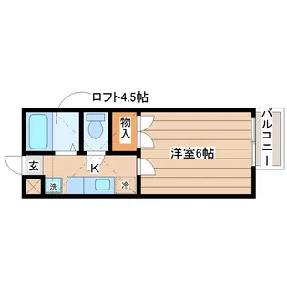 アーバンシティ西多賀【2階】の間取り