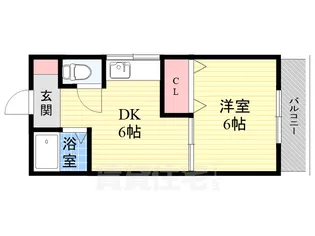 イワオビル11番館【2階】の間取り