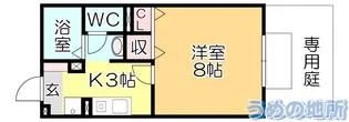 マーサ・ジュネスII【1階】の間取り