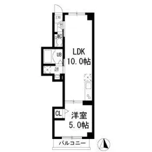 シナーラ上野毛【3階】の間取り