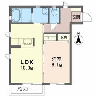 ショコラハウスI【2階】の間取り