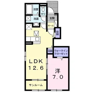 Twin Butte 51B【1階】の間取り